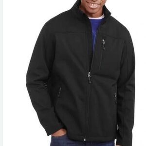 G.H. BASS & CO. Men's Softshell Jacket/ Size L/ Black